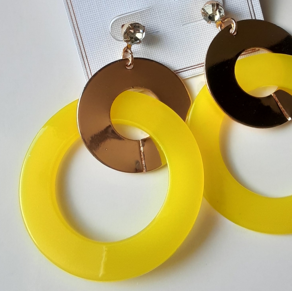 Fashion Accessories Double Circle Earrings